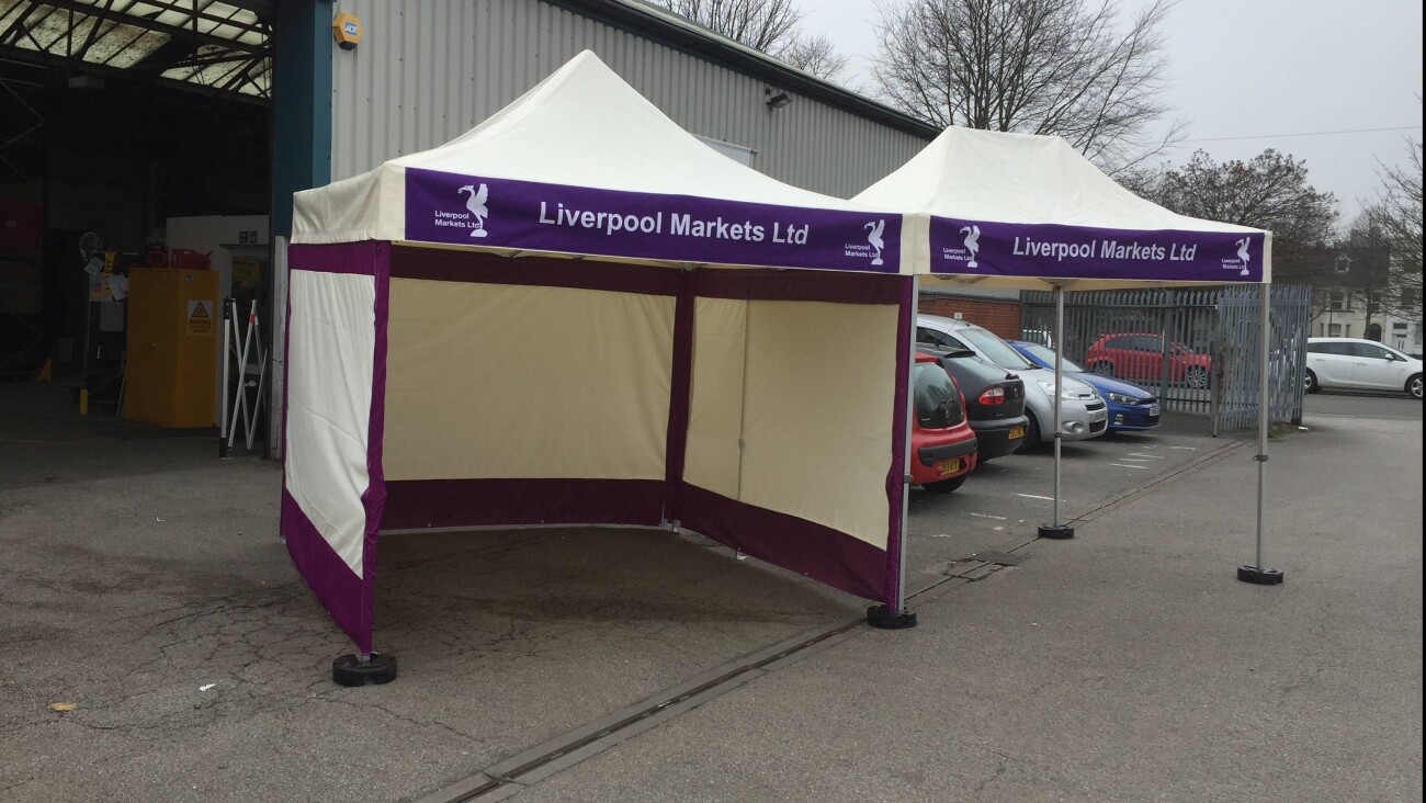 Branded Gazebos Banners option